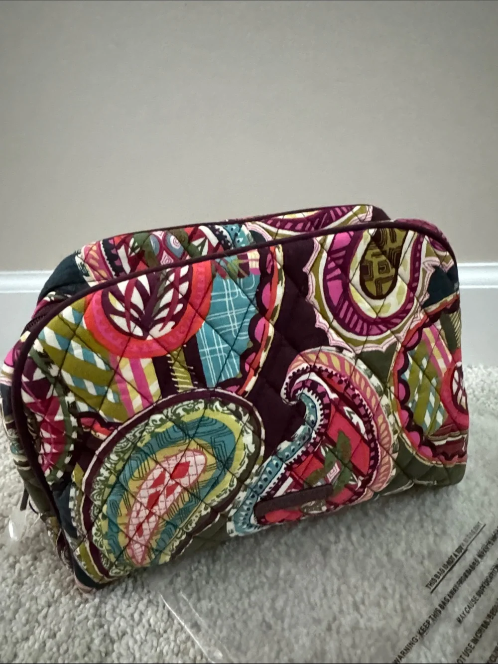 Vera Bradley Heirloom paisley cosmetic bag - NWT